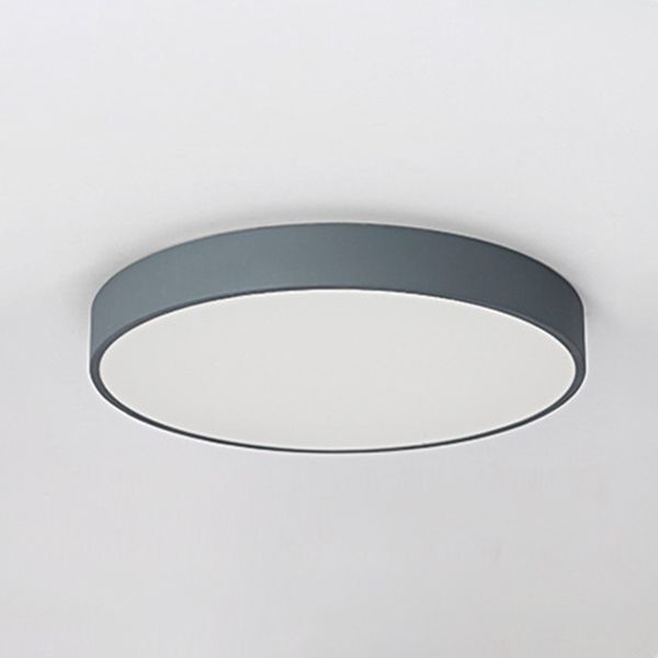 Ronde vorm LED-plafondarmatuur Macaron Eenvoudige woonkamer Acryl inbouwlamp