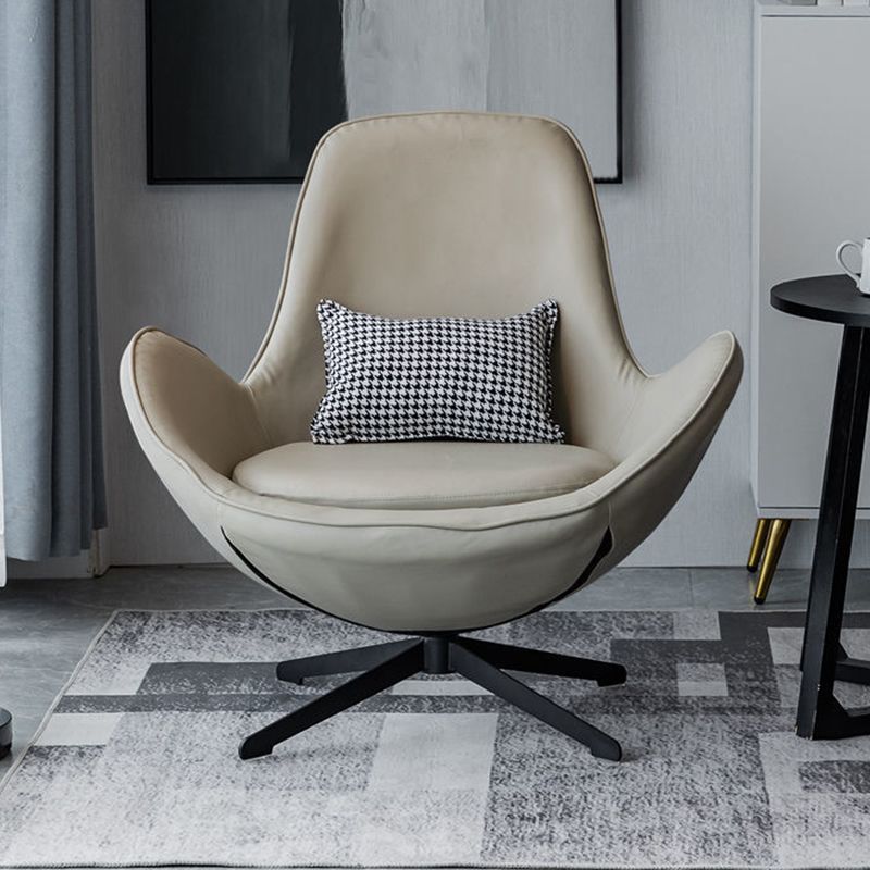 Faux Leather Chair31.8" L x30.3"W x33.4"H Swivel Chair for Living Room