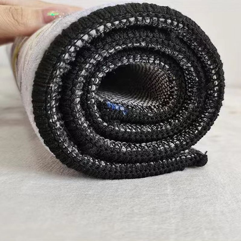 Beige Modern Rug Polyester Abstract Graphic Rug Washable Rug for Living Room