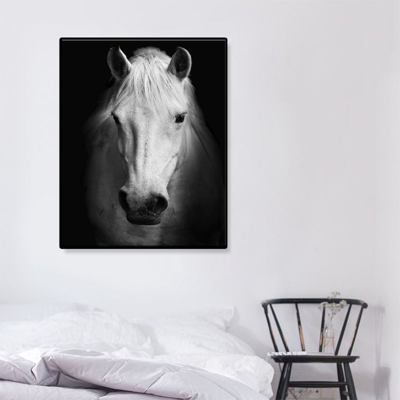 Vivid Wild Animal Wrapped Canvas Pastel Color Modern Wall Art Print for Sitting Room