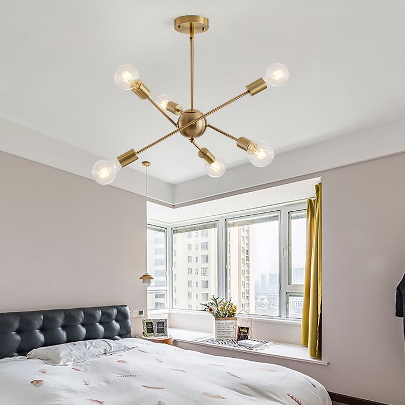 Accesorio colgado de techo accesorio de iluminación de lámpara de metal para remolino en latón en latón