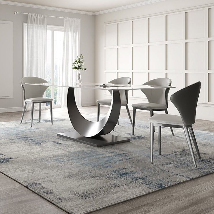 Designer Style Sintered Stone Top Dining Set 1/2/4/5/7 Pieces Dining Table with Chairs