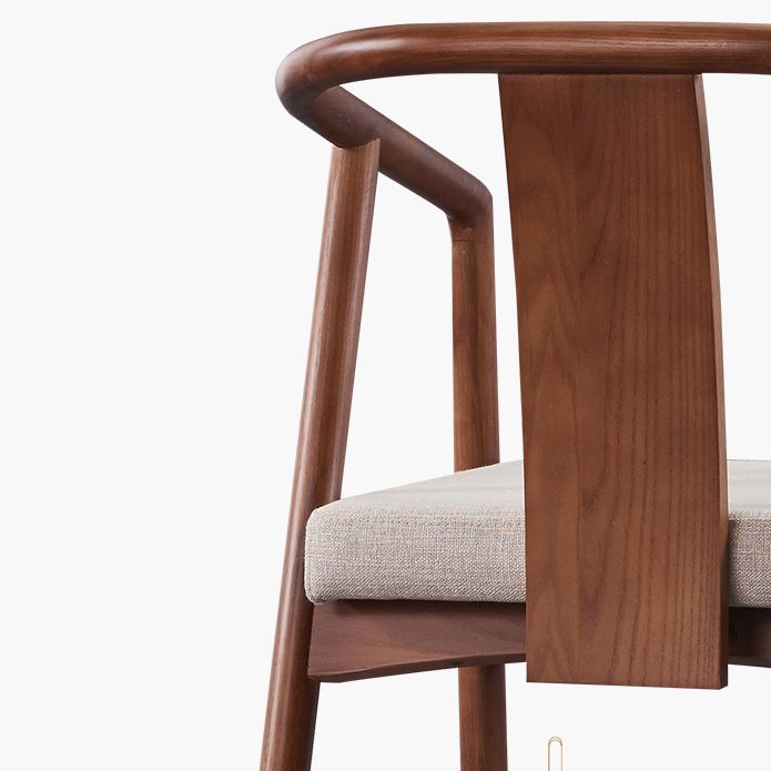 Chaise simple de bras arrière de latte de cuisine de chaises en bois de frêne de style traditionnel