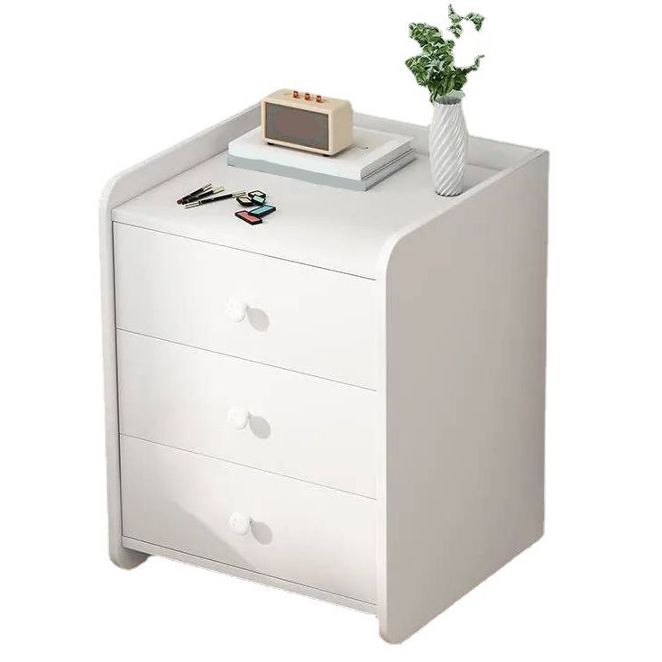 Contemporary Night Table Storage Accent Table Nightstand with 2/3 Drawers for Bedroom