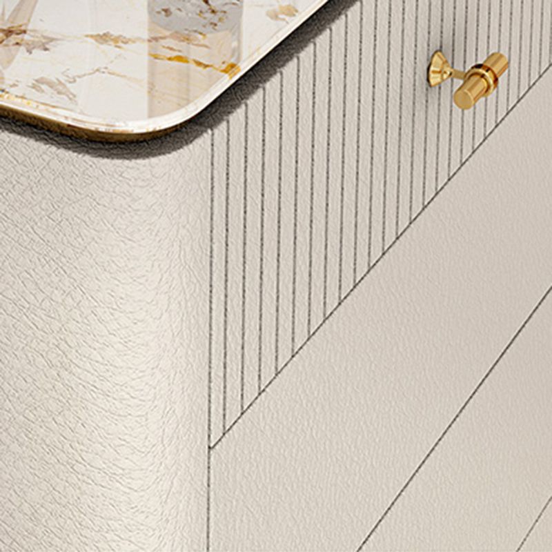 11.7-inch Width Glam Storage Chest Dresser Stone Storage Chest