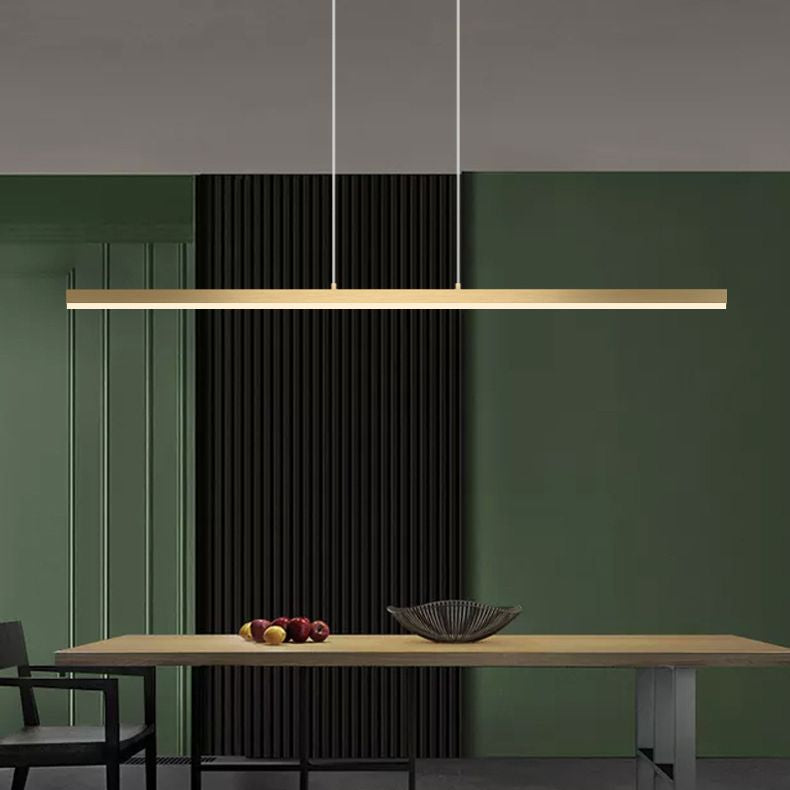 Linear Island Pendant Lights Modern Acrylic Chandelier Lighting Fixtures for Restaurant