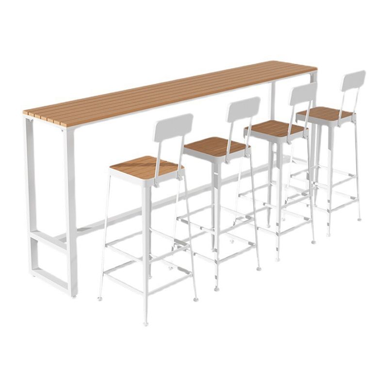 Rectangle Pub Height Dining Table Contemporary Bar Dining Table