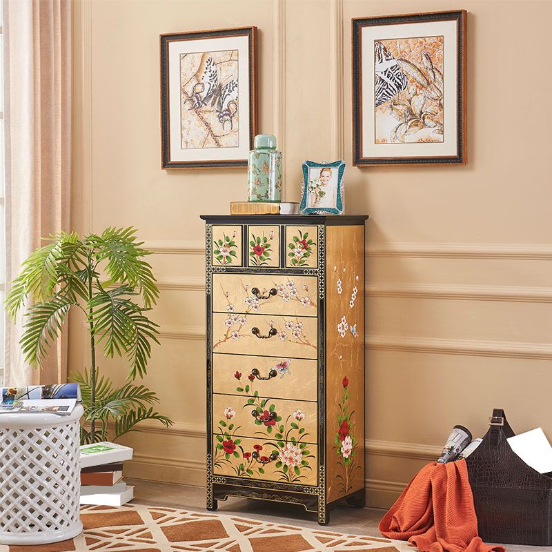 Classic Glam Dresser Solid Wood Storage Chest Dresser with 5/6/7/8/9 Drawers