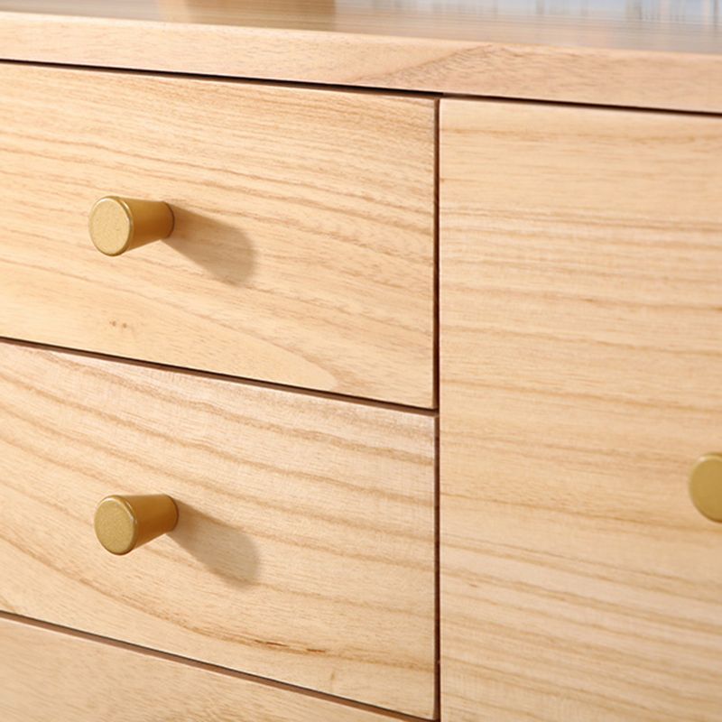 6 Drawers Accent Chest with Straight Legs Contemporary Chest 15.74" Wide