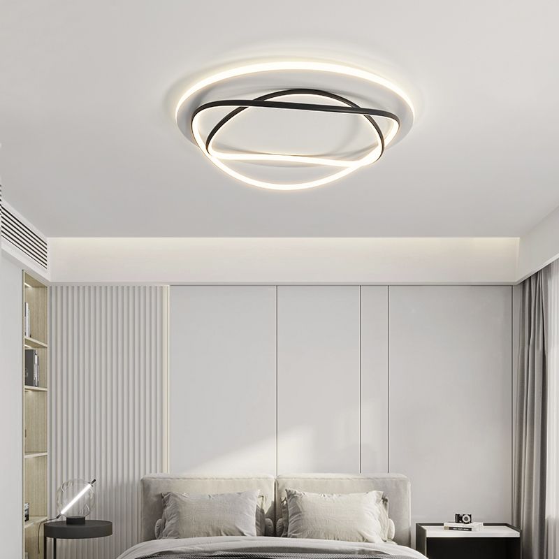 Luces de techo empotradas lineales modernas Luces empotradas de aluminio en blanco y negro