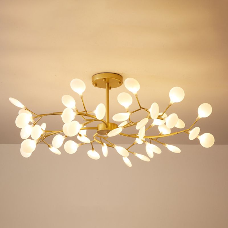 Branches Living Room Ceiling Chandelier Metal Minimalistic Chandelier Lighting Fixture