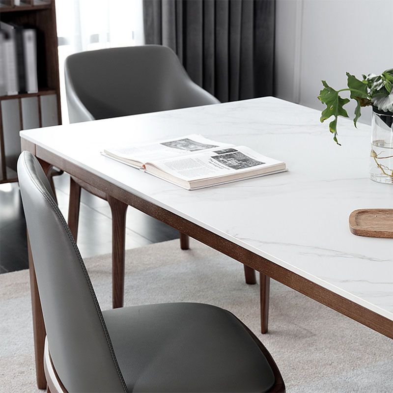 Minimalist 1/4/5/7 Pieces Sintered Stone Dining Room Set Dining Chairs Set for Kitchen