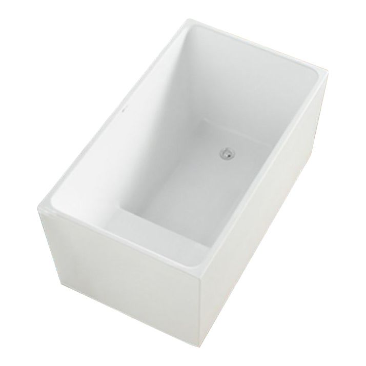 Soaking Back to Wall Bathtub Antique Finish Acrylic Bath Tub