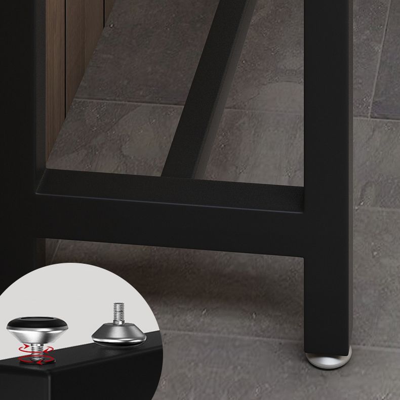 Industrial Counter Height Pub Set 1/2/5 Pcs Iron Stools Legs and Metal Base Bar Table