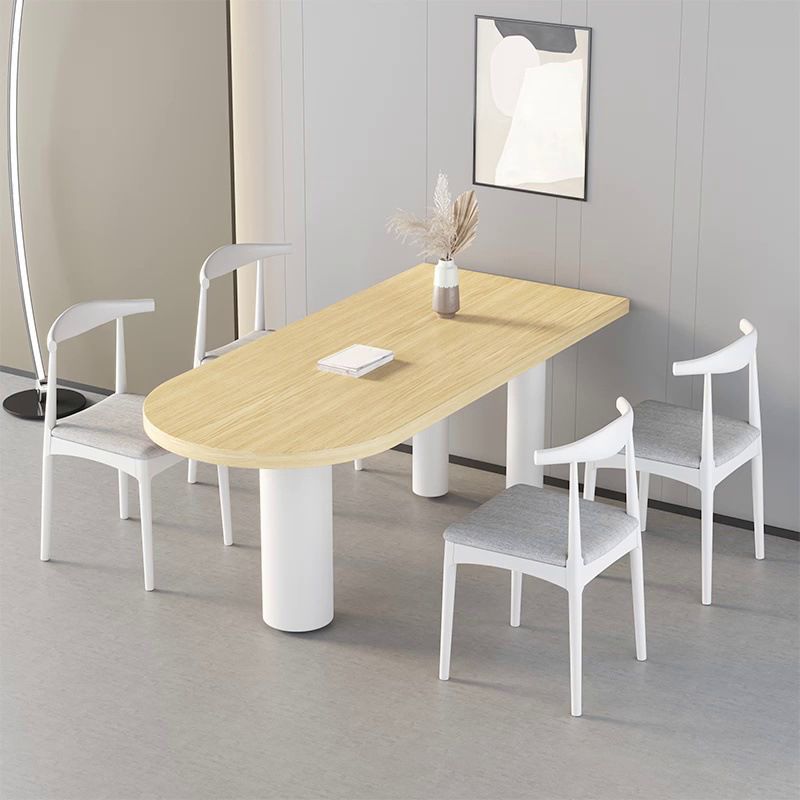 Gratis vorm massief hout binnen tafel restaurant moderne houten tafel met 3 poten