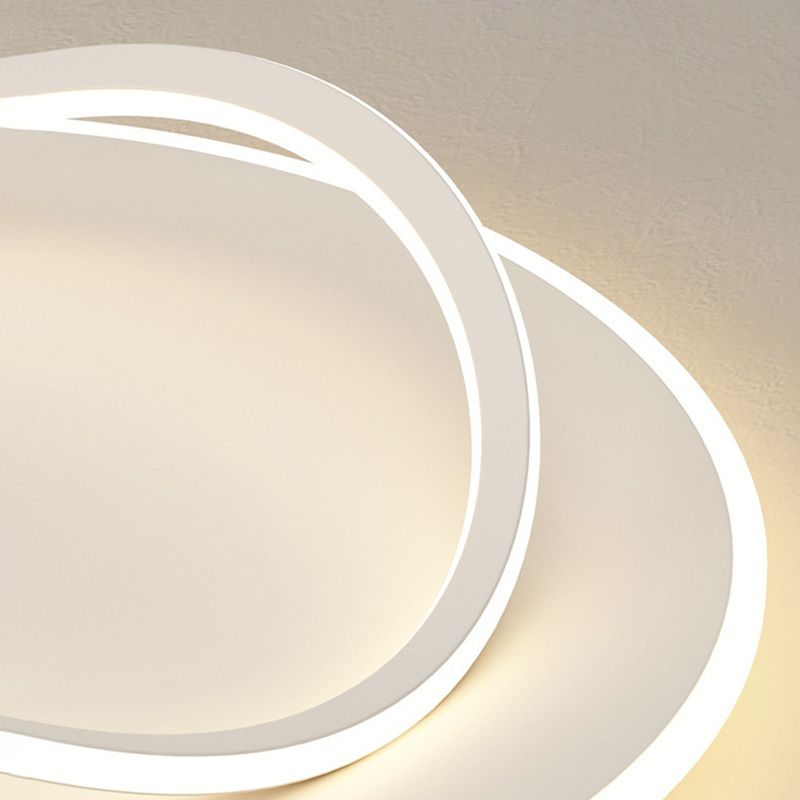 Contemporary Flush Mount Lighting LED White Ceiling Light for Bathroom