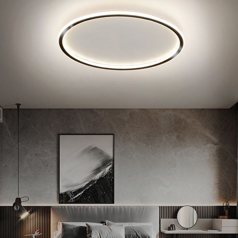 Lámpara empotrada LED ultrafina de 1 luz, nueva lámpara acrílica moderna de montaje en techo para dormitorio