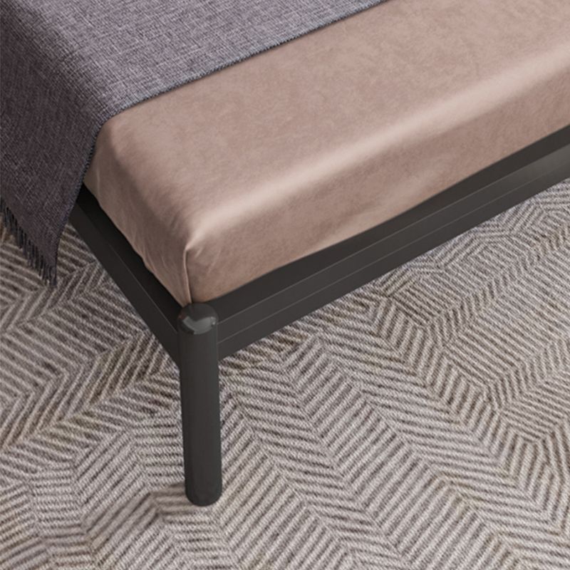 Queen Size Contemporary Metal Bed,40.15 " with Metal Legs Bed