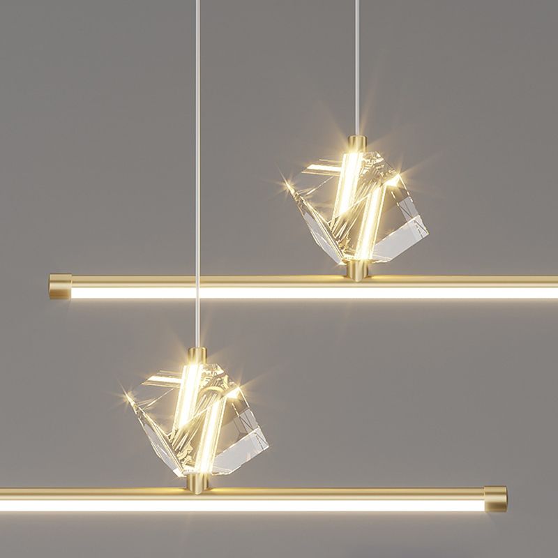 Creative Hanging Island Light Metal LED Hanging Lighting Fixture for Sitting Room