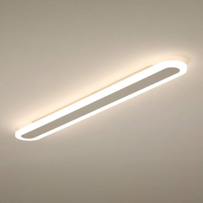 Single Light Linear Shape Wall Lighting Modern Style Metal Wall Lighting Fixtures