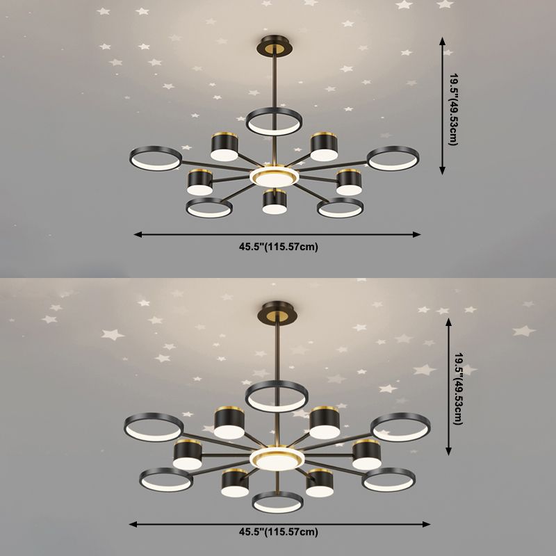 Luz de lujo moderno de estilo led de led de estilo LED Luz para sala de estar