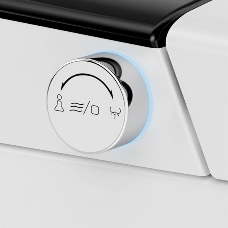 Modern Concealed Toilet Bowl All-In-One White Toilet with Seat for Bathroom