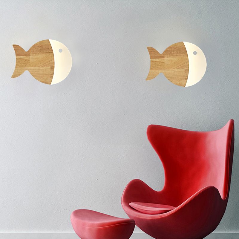 1 lumière géométrique murale desmpes murales de style moderne lumières murales en bois