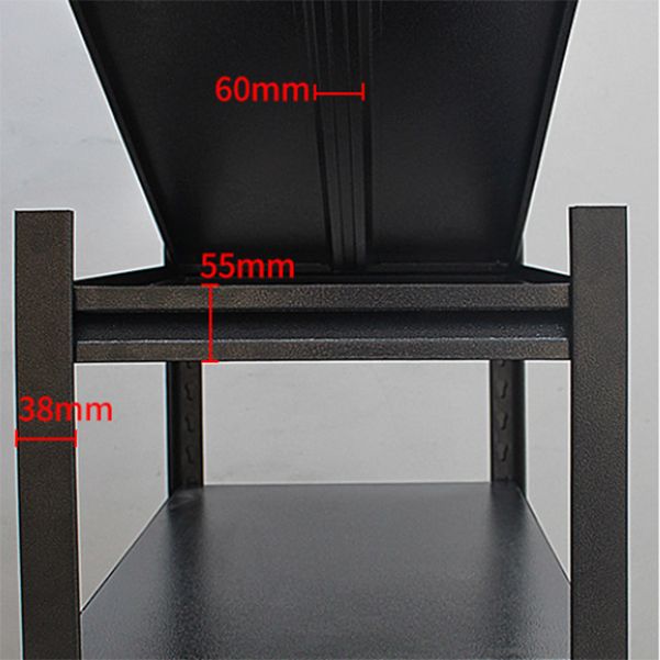 Etagere Contemporary Bookcase Metal Open Back Bookshelf with Shelves