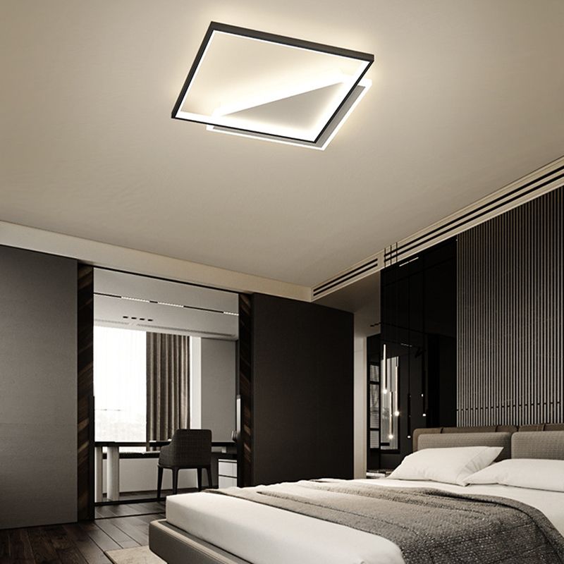 LED Ceiling Light Modern Ceiling Mount Light with Acrylic Shade for Bedroom
