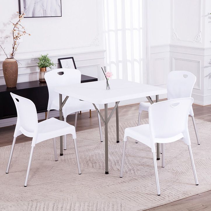 Contemporary Square Dining Table Plastic Folding Catio Table