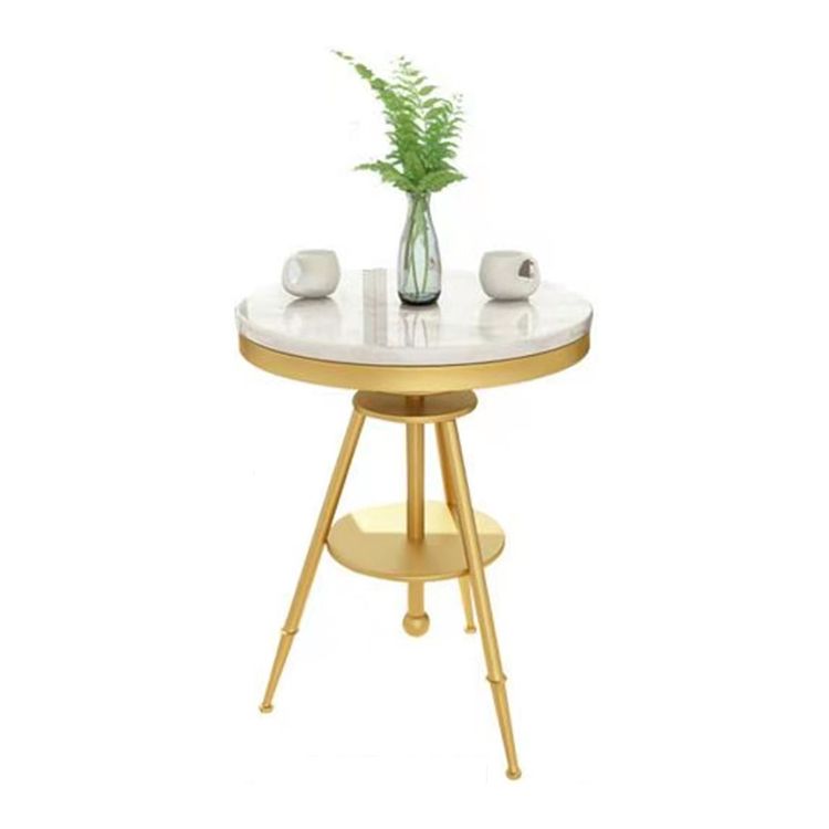 1/3/4/5 Pcs Metal Modern Dining Room Set with Marble Table and Metal Base Dinette Set