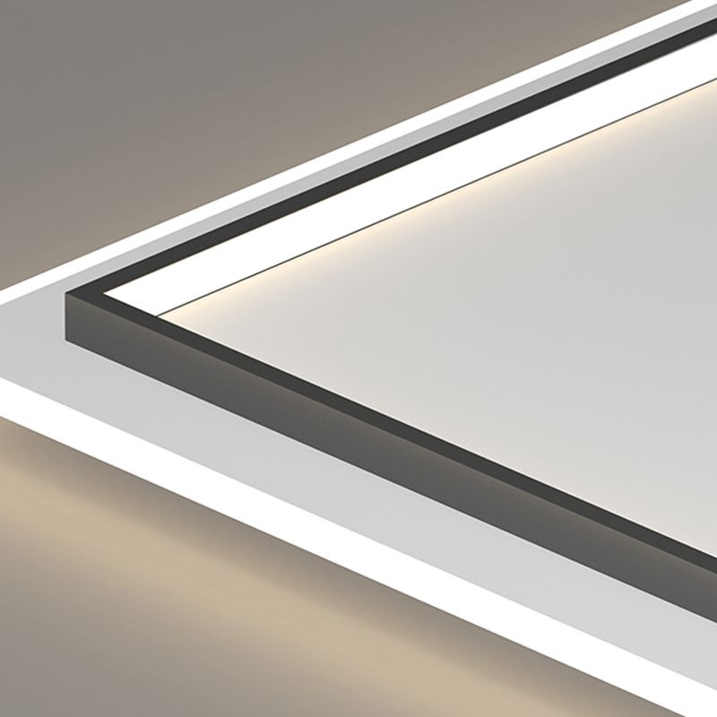 Lámpara de techo empotrada con forma geométrica de metal, estilo moderno, 2 luces, iluminación empotrada