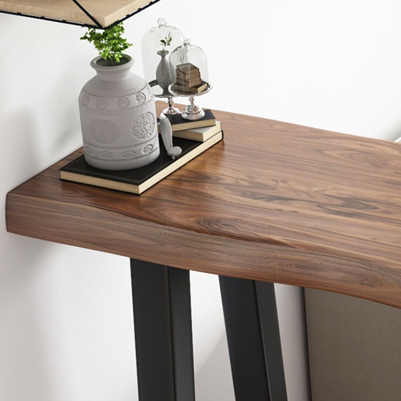 Industrial Counter Height Set 1/2/3 Pcs Solid Wood Bar Table and Stools