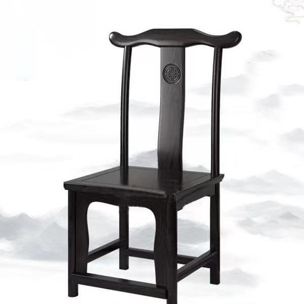 Traditional Style Solid Wood Side Chair Matte Finish Slat Back Dining Chair