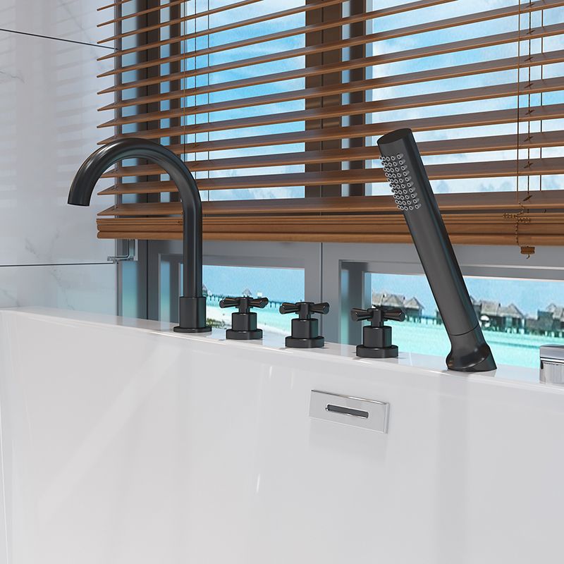 Acrylic Rectangular Bathtub Soaking White Bathtub , 22.83-inch Tall