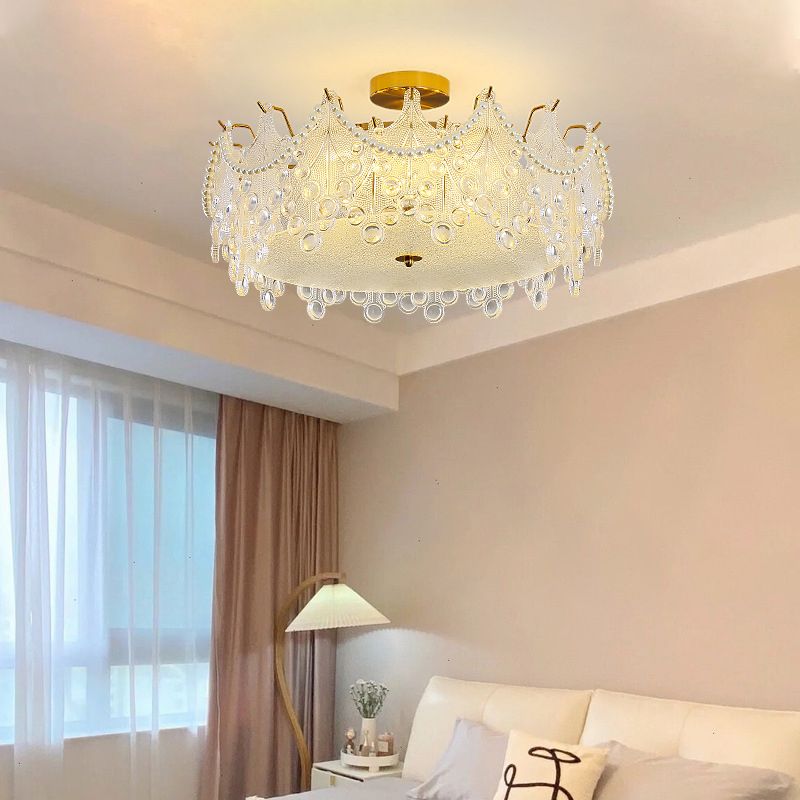Creative Ceiling Light Contemporary Glass Flush Mount Light Fixture for Sitting Room