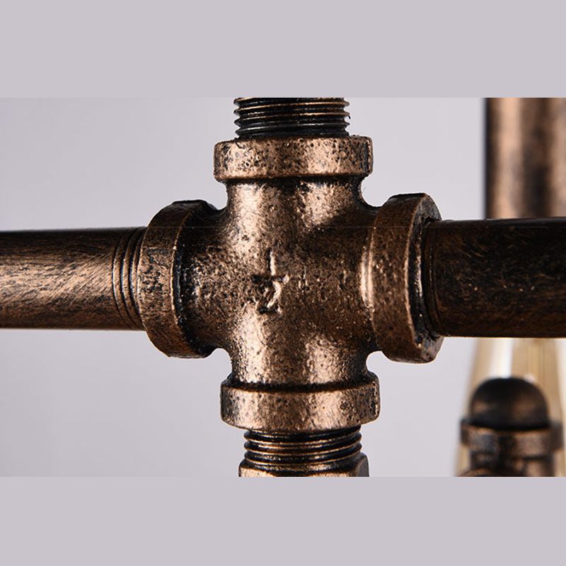 Cage Metal Isola sospesa Luce in stile industriale Isola lampadario Isola Luce in ruggine