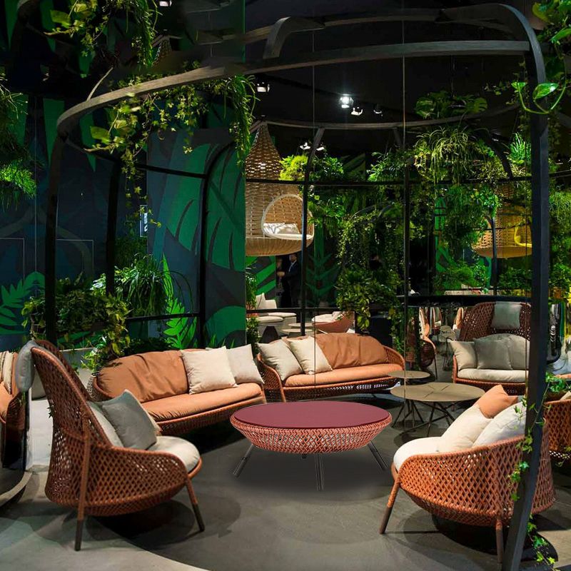 UV and Water Resistant Patio Sofa 31.49" Wide Outdoor Sofa with Cushion