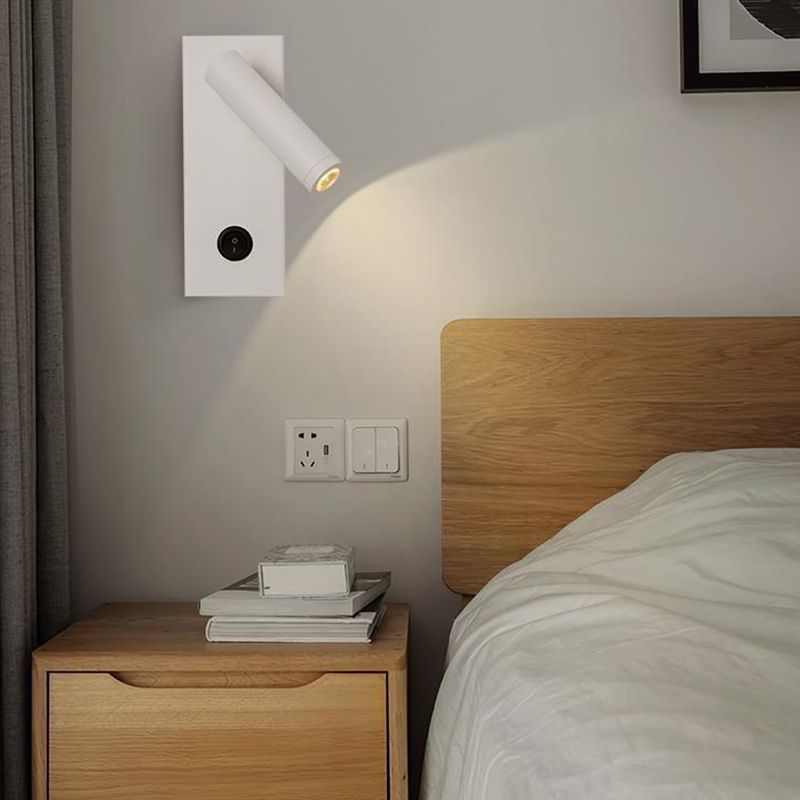 White/Black Modern Single Wall Mounted Sconce LED Metal Wall Light