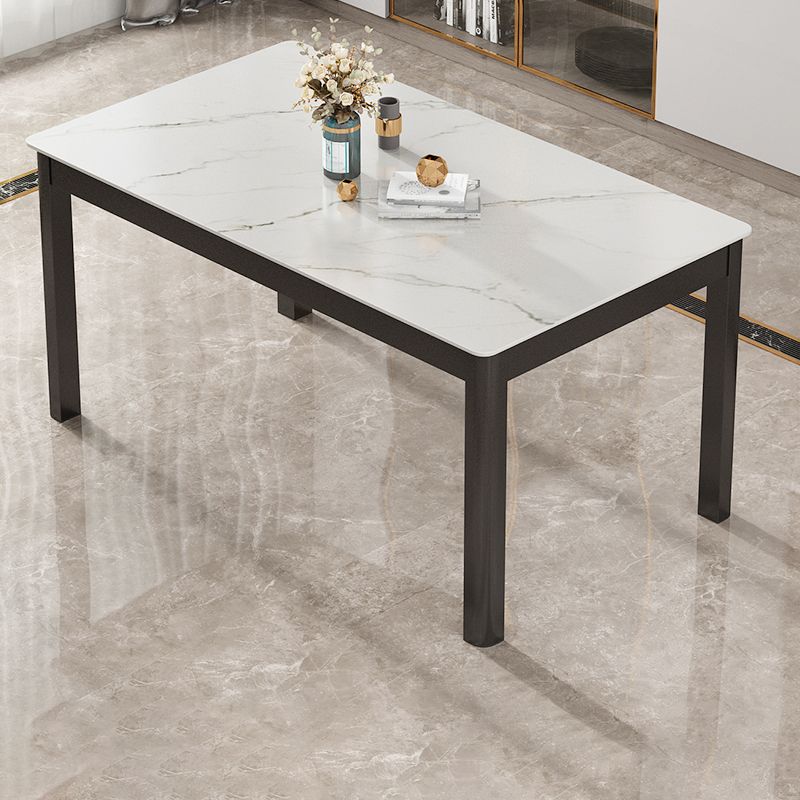 Modern Sintered Stone Dinette Set with Rectangle Table Dining Room Furniture for Dining Room