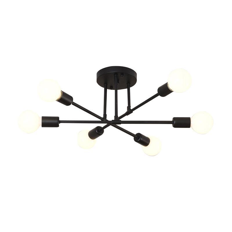 Metal Flush Mount Modern Style Flush Mount Lighting for Dining Room