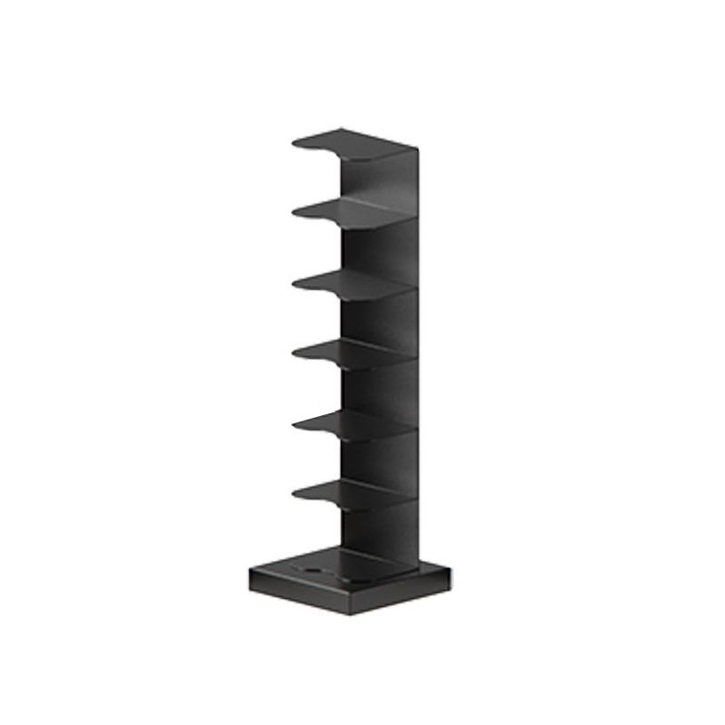 Metal Geometric Bookcase Contemporary Style Vertical Book Shelf