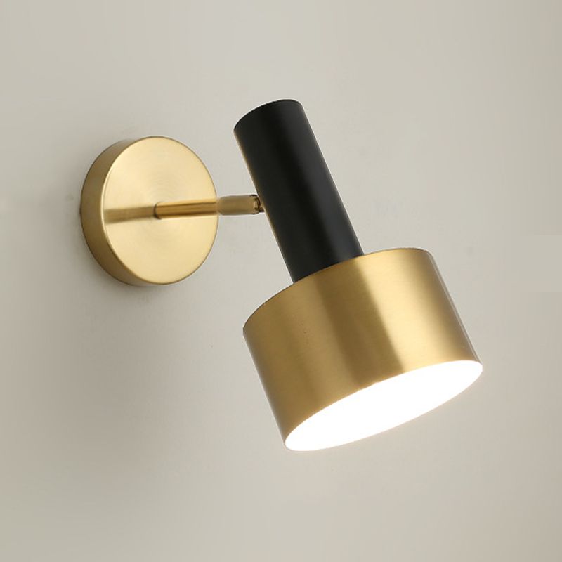 Modern Wall Sconce Metallic Wall Light Fixture with Adjustable Arm