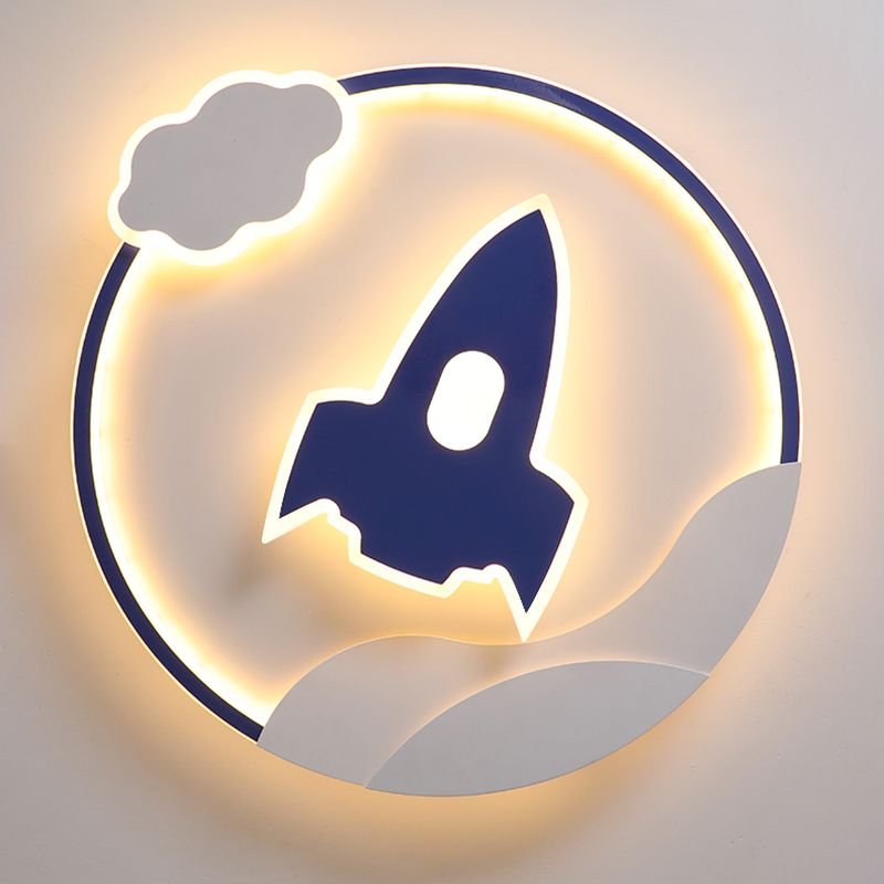 Kids Flush Mount Light Metal LED Ceiling Mount Light Fixture for Children's Room