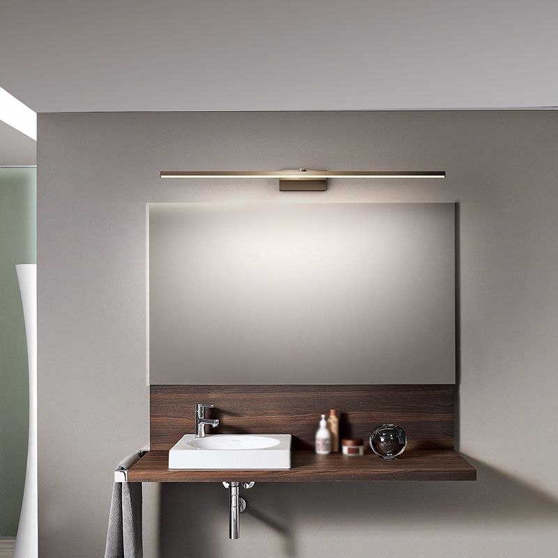 1 Light Linear Vanity Lighting Fixtures Modern Style Metal Vanity Mirror Lights