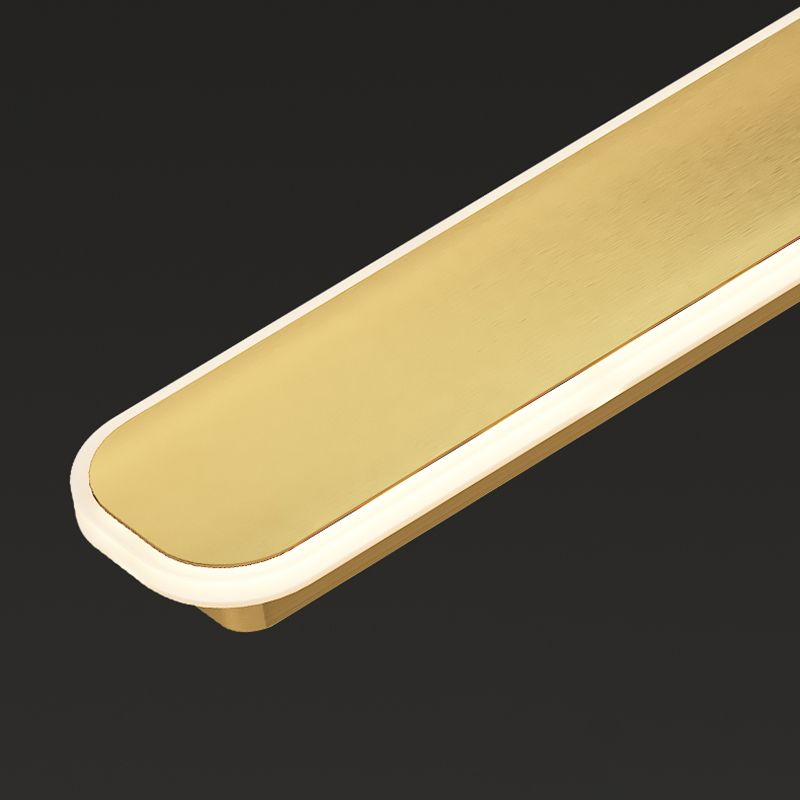 Modern Metal Wall Sconce LED Linear Shape Vanity Lamp with Acrylic Shade for Bathroom