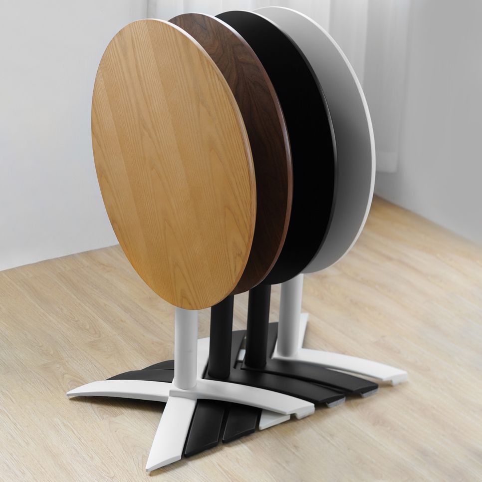 Tavolo da pranzo in legno solido rotondo Simplicity Style Dining Room Collection per interno