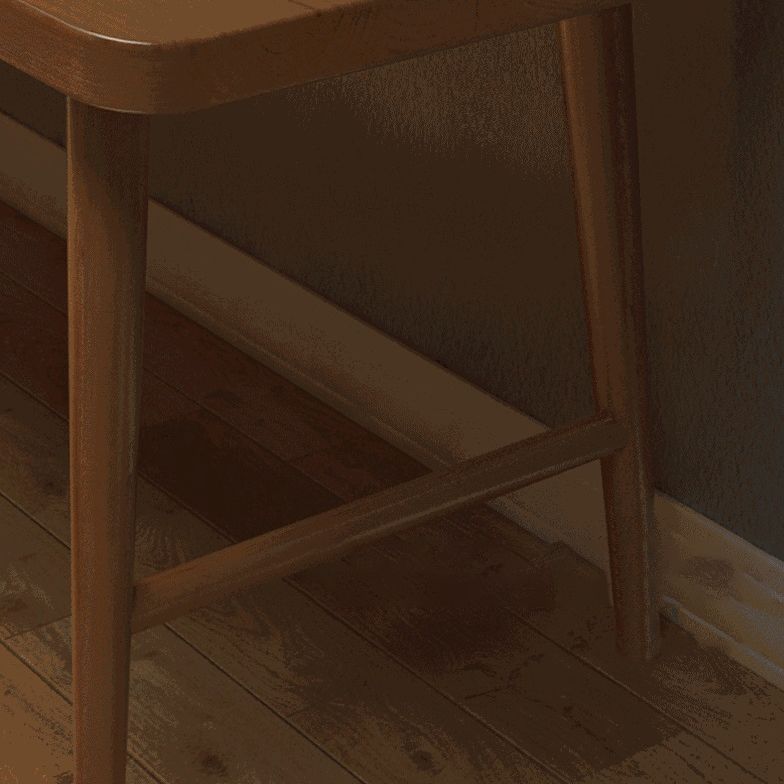 Solid Wood Writing Desk Rectangular Contemporary Office Desk