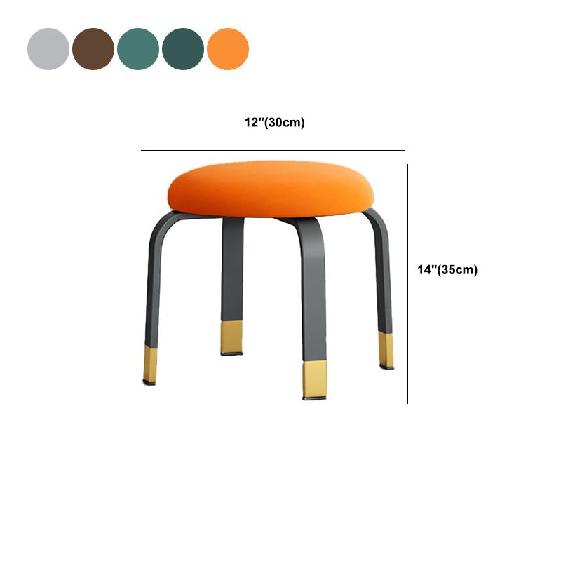 Black Modern Standard Pure Color Water Resistant Round Indoor Standard