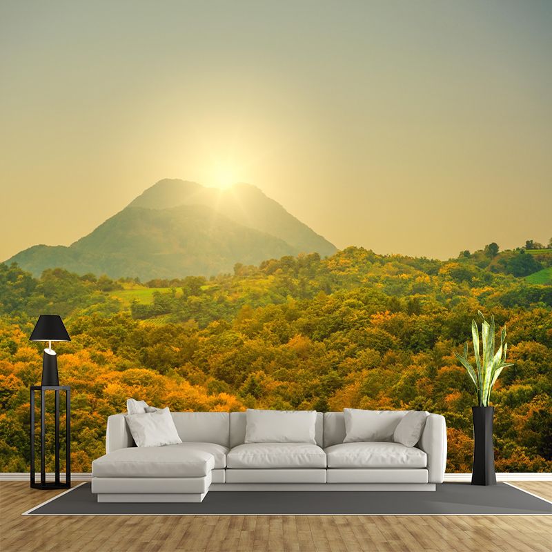 Mountain Wall Mural Horizontal Photography Eco-friendly Wall Covering for Home Decor